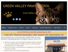 Tablet Screenshot of greenvalleypawspatrol.org